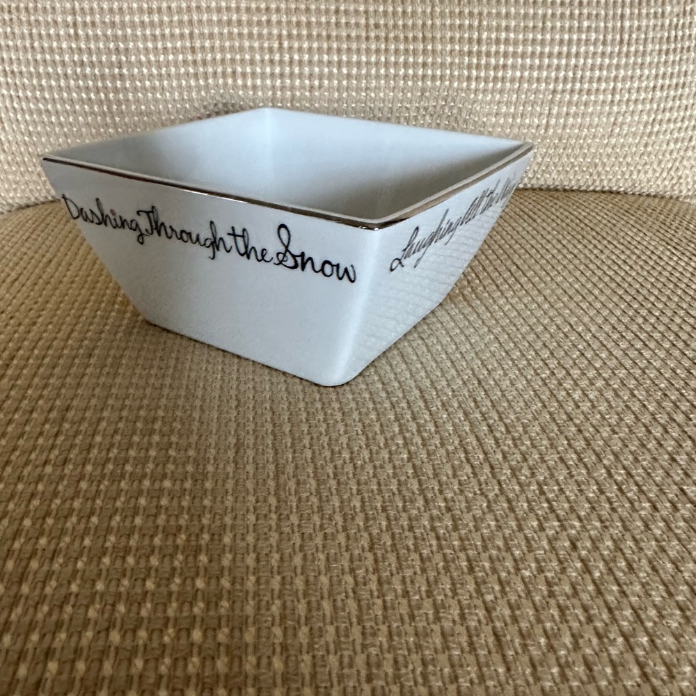 Eat Drink & Be Merry Christmas Bowl